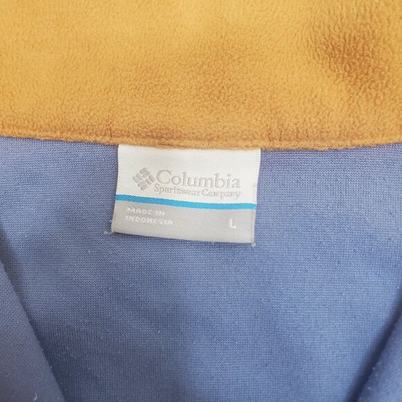 Columbia 1/4 Zip Micro Fleece Pullover Sweater Women's L Color block Long Sleeve - Picture 5 of 12